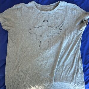 Under Armour Light Gray Bull Graphic Tee